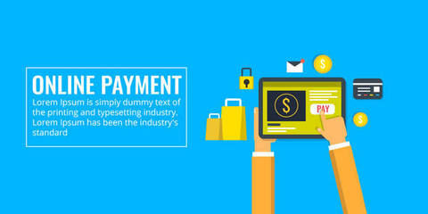 網(wǎng)上店鋪平面插圖