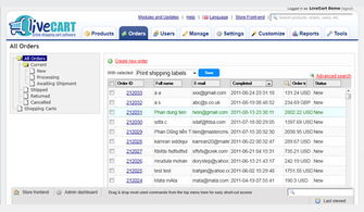 網上商店系統 livecart